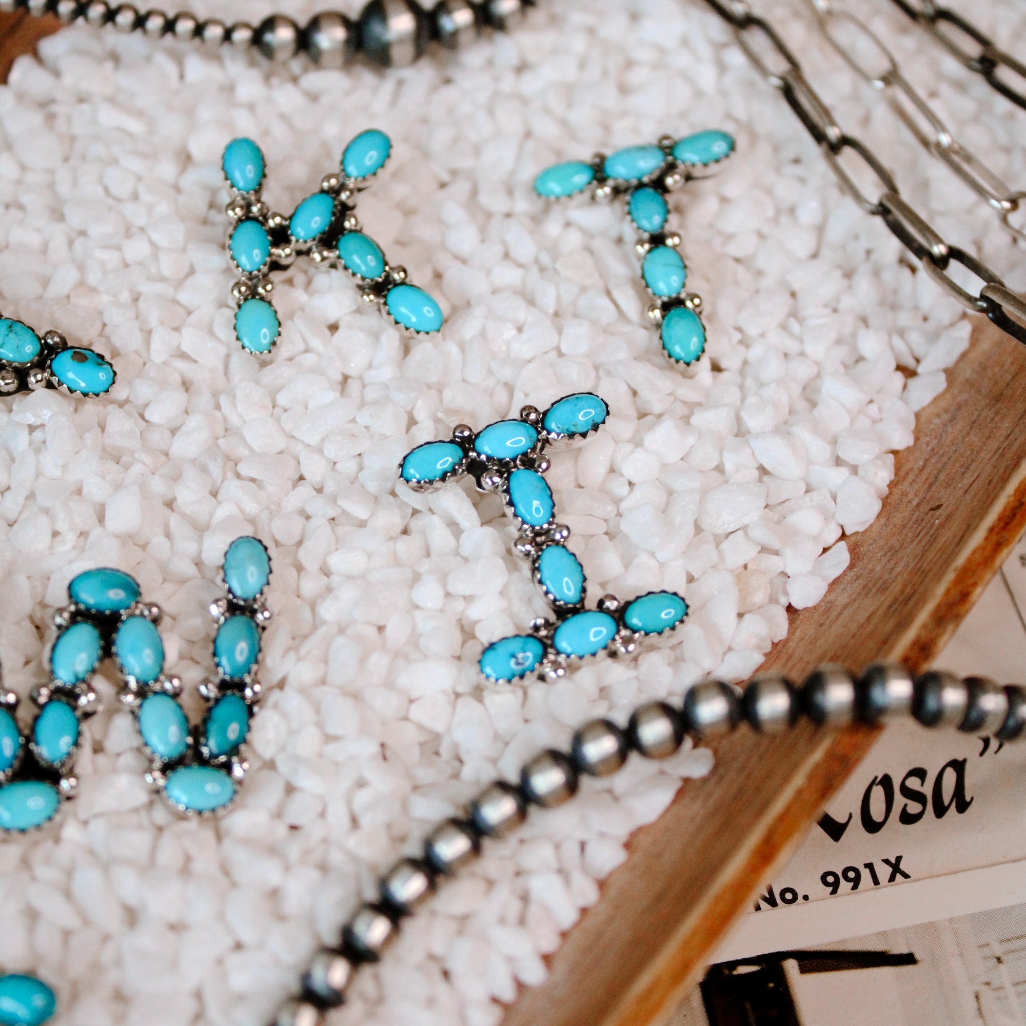 Buckskin • Turquoise Letter Pendant