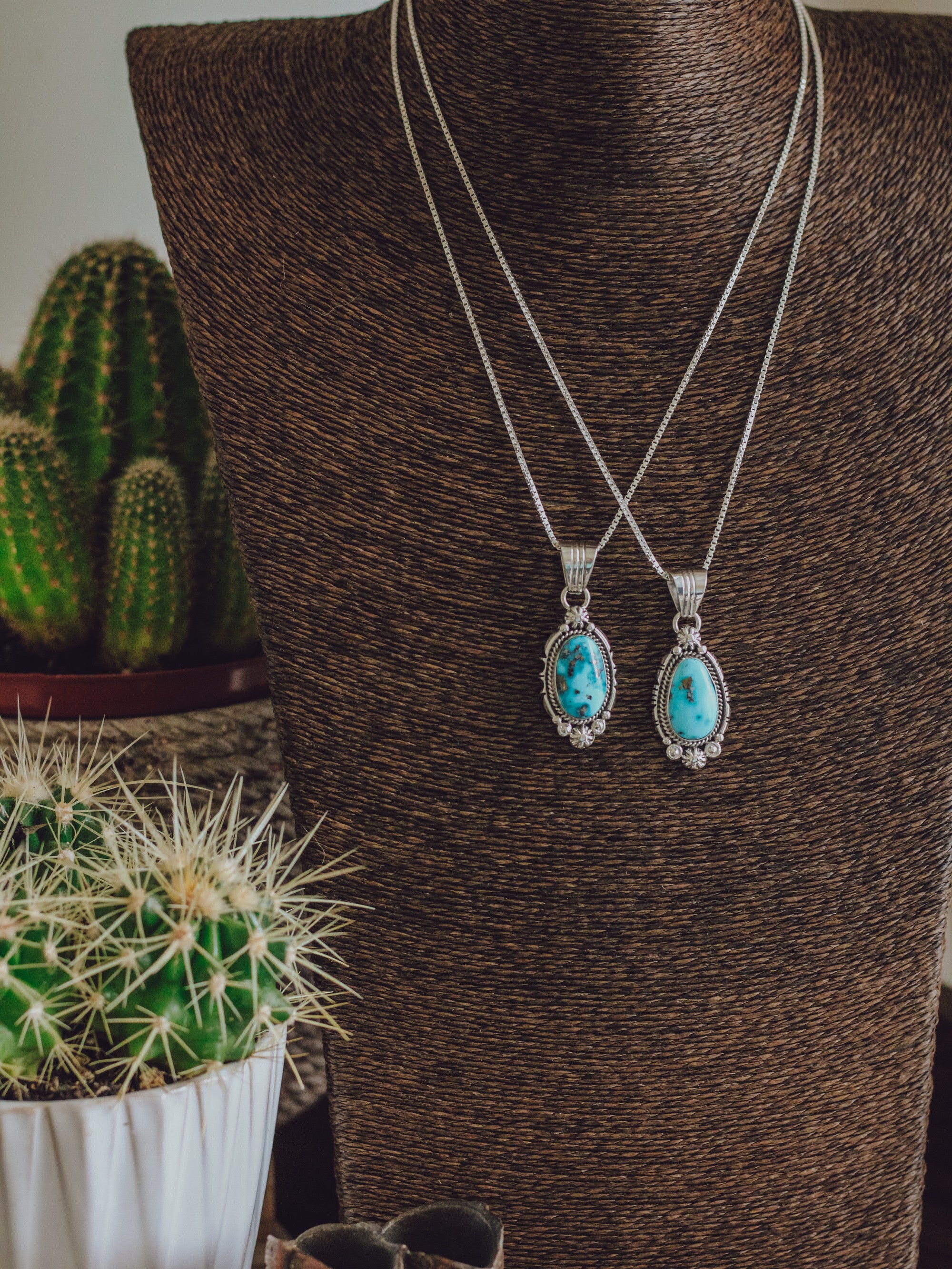 Colt • Freeform Turquoise Pendant Necklace