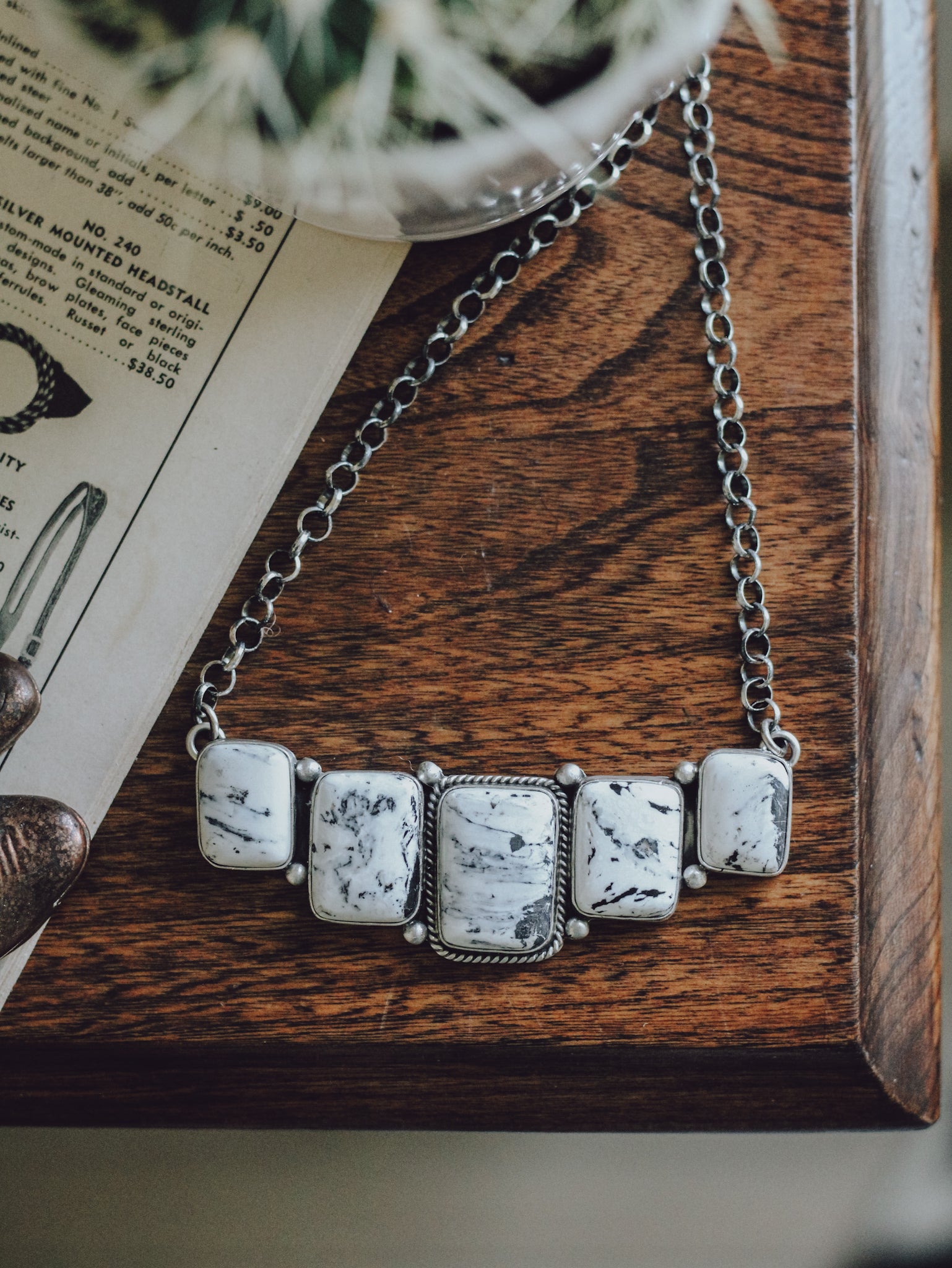 Boulder • White Buffalo Bar Necklace
