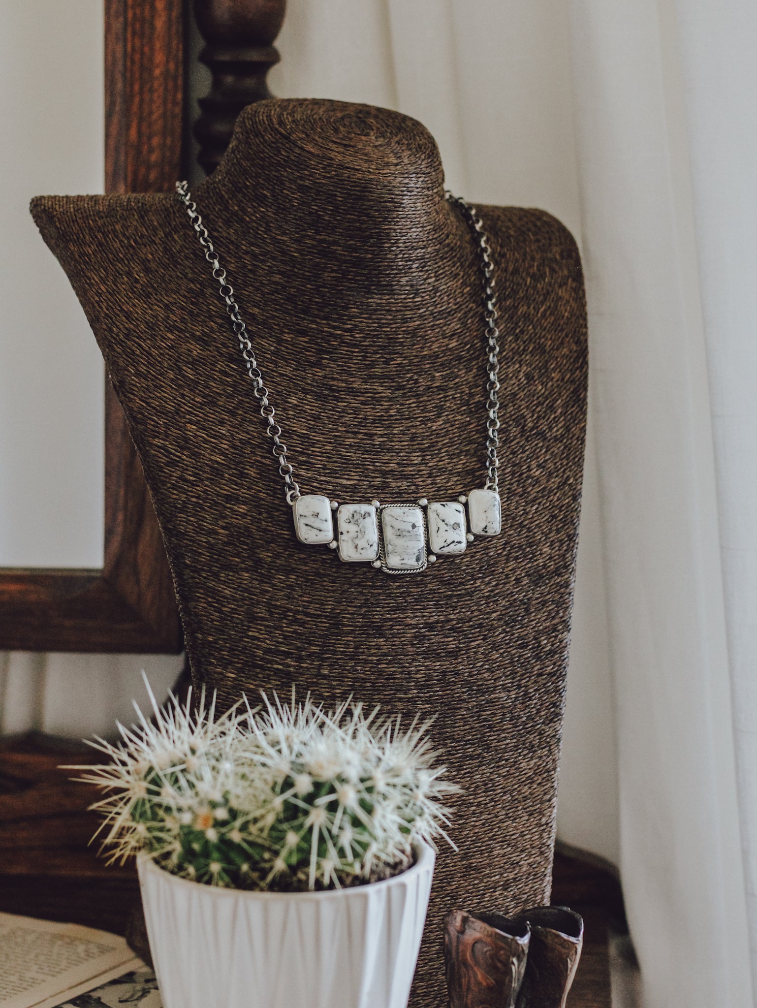Boulder • White Buffalo Bar Necklace