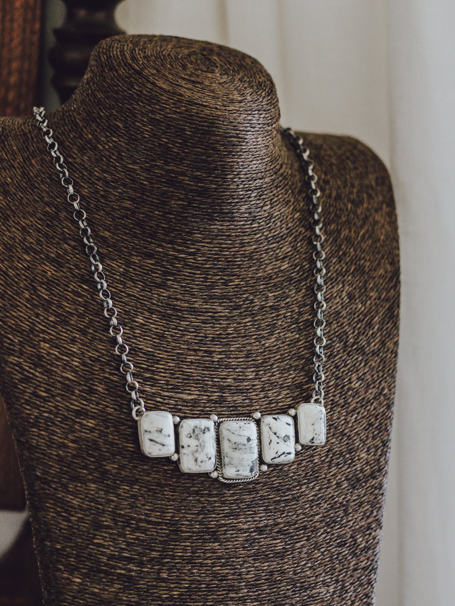 Boulder • White Buffalo Bar Necklace