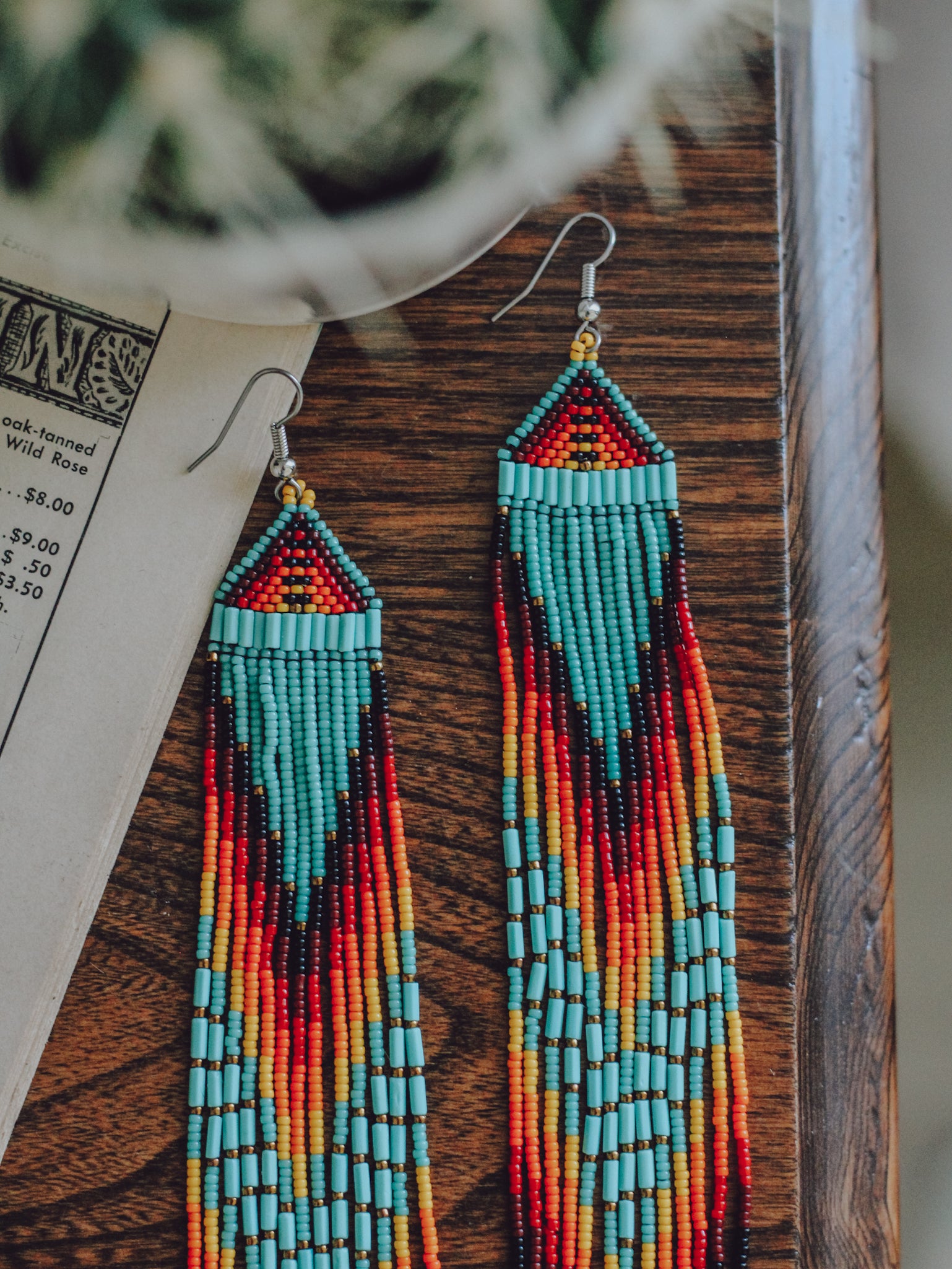 Mustang • Beadwork Drop Earrings