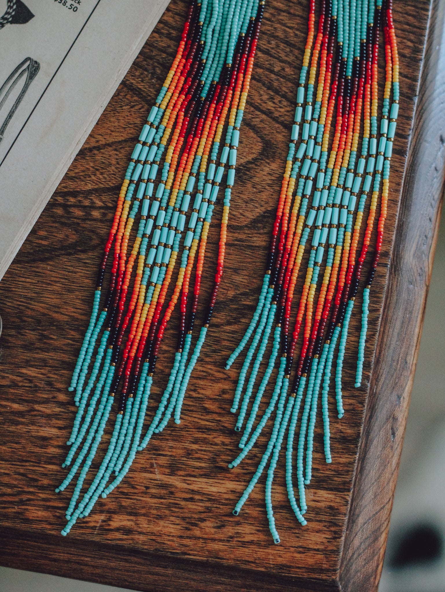 Mustang • Beadwork Drop Earrings