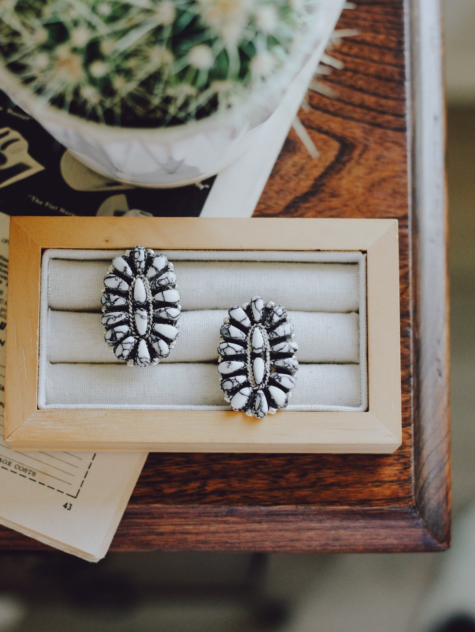 Miranda • White Buffalo Cluster Ring