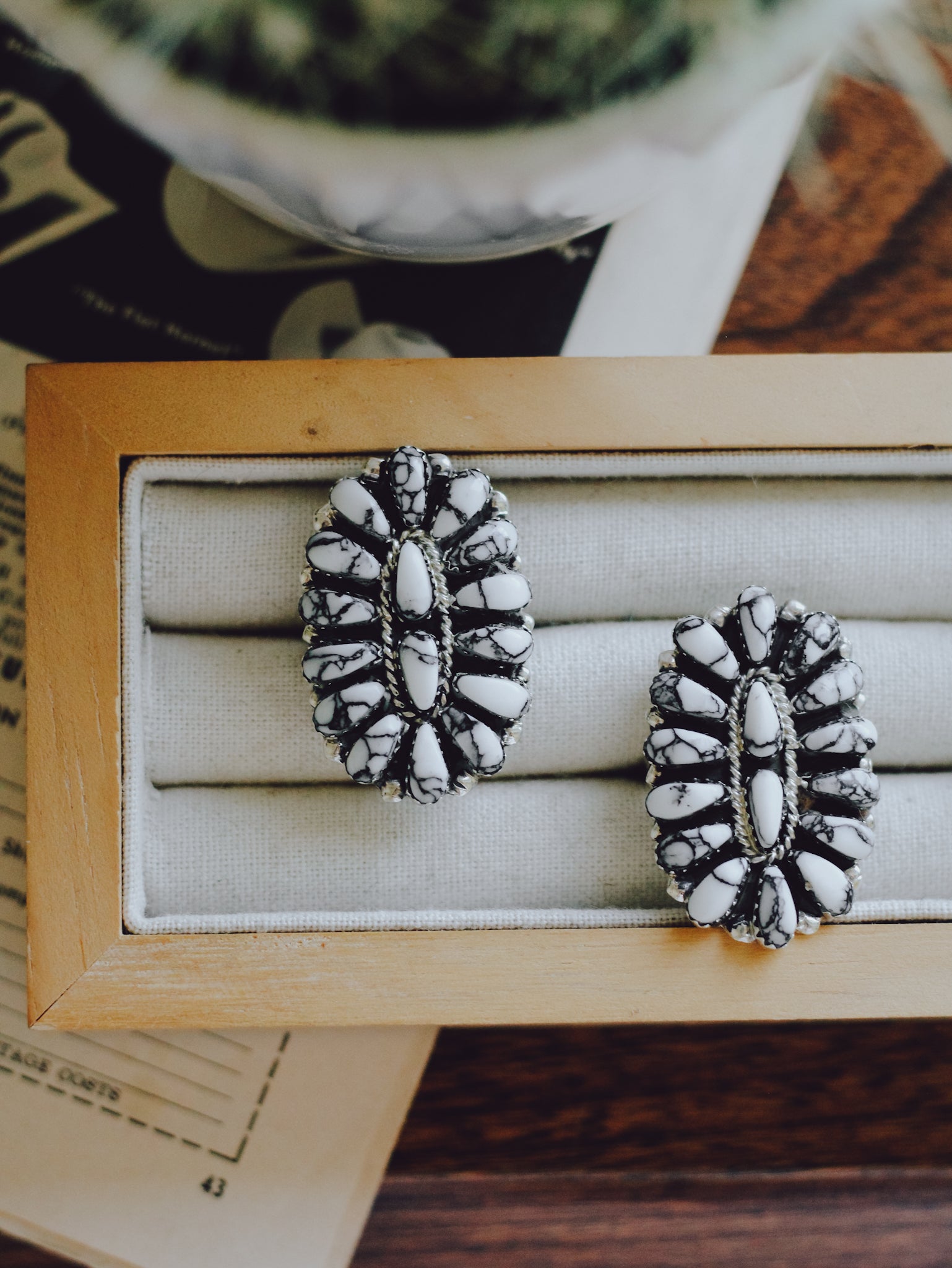 Miranda • White Buffalo Cluster Ring