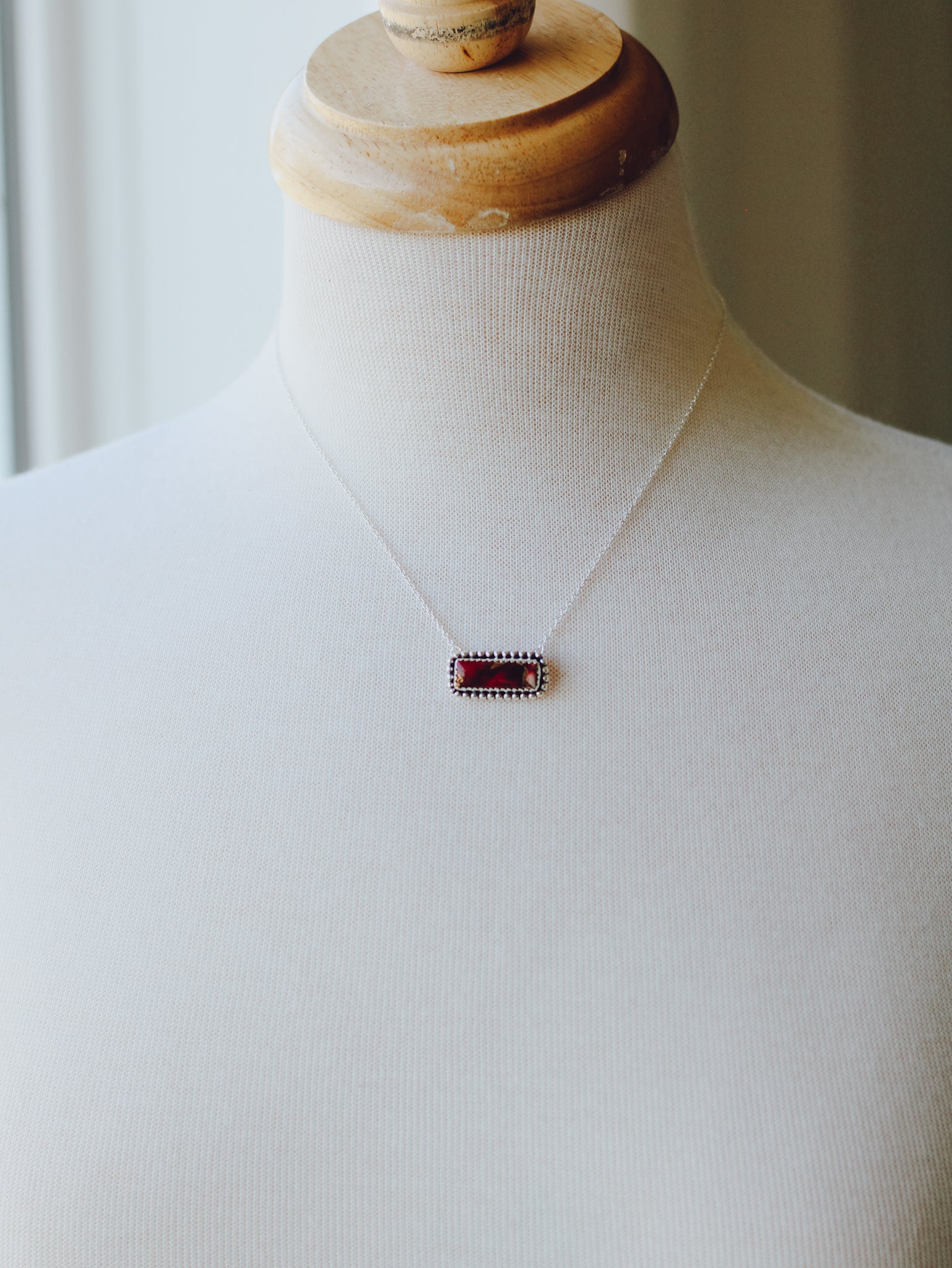 Tanya • Dahlia Rose Bar Necklace