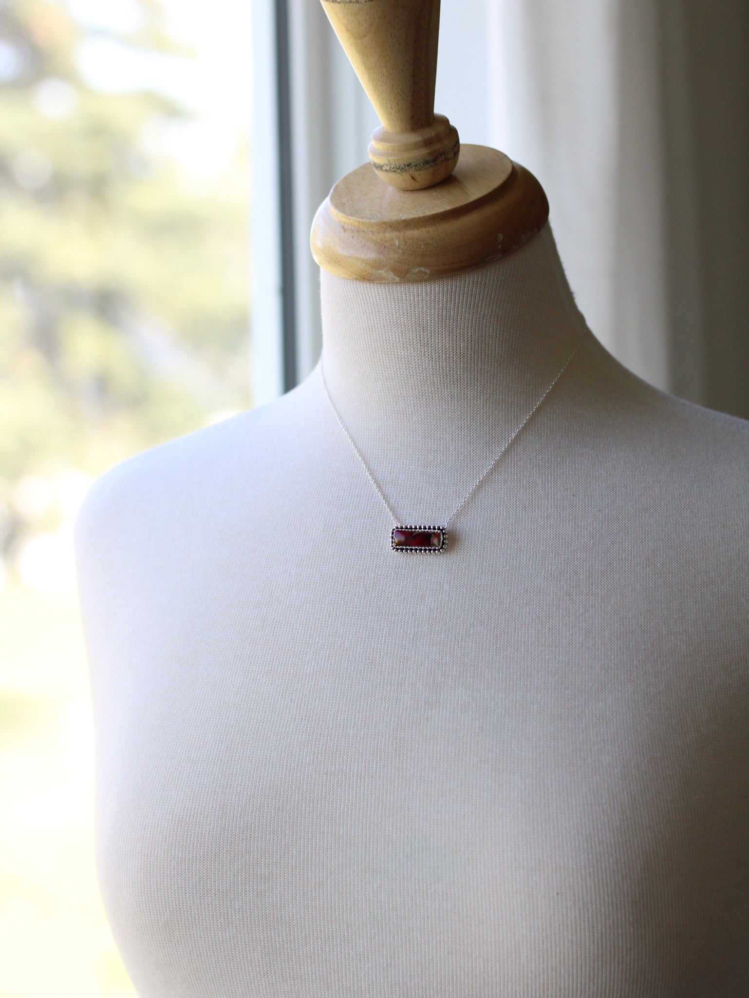 Tanya • Dahlia Rose Bar Necklace
