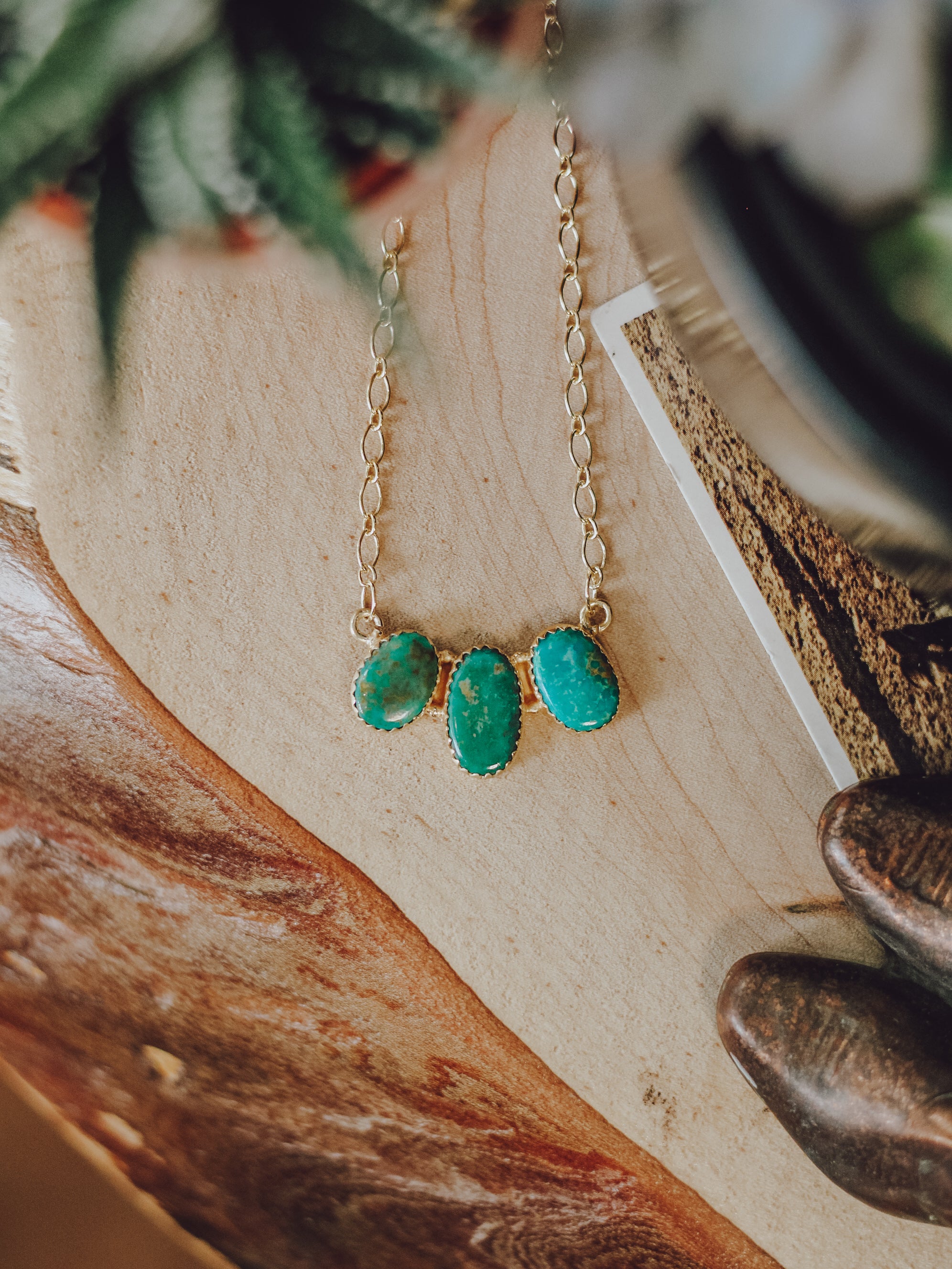 Darla • Royston Turquoise Bar Necklace