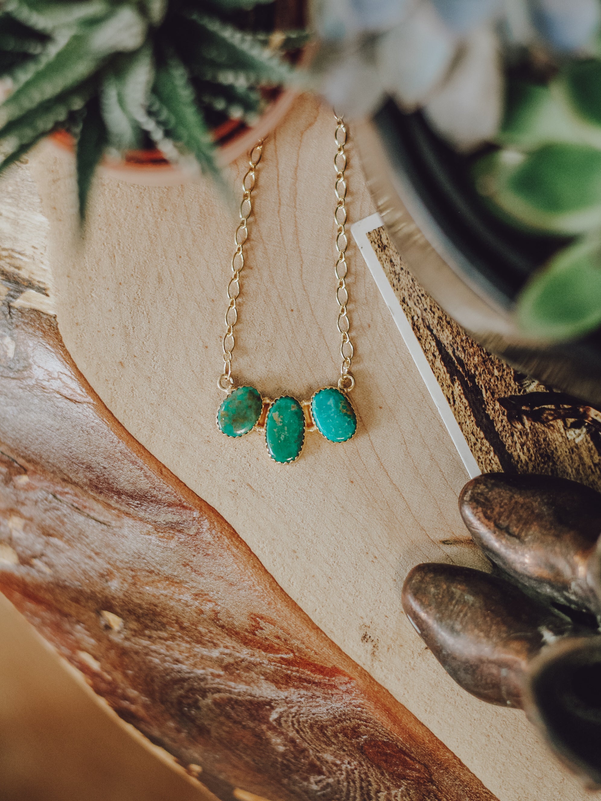 Darla • Royston Turquoise Bar Necklace