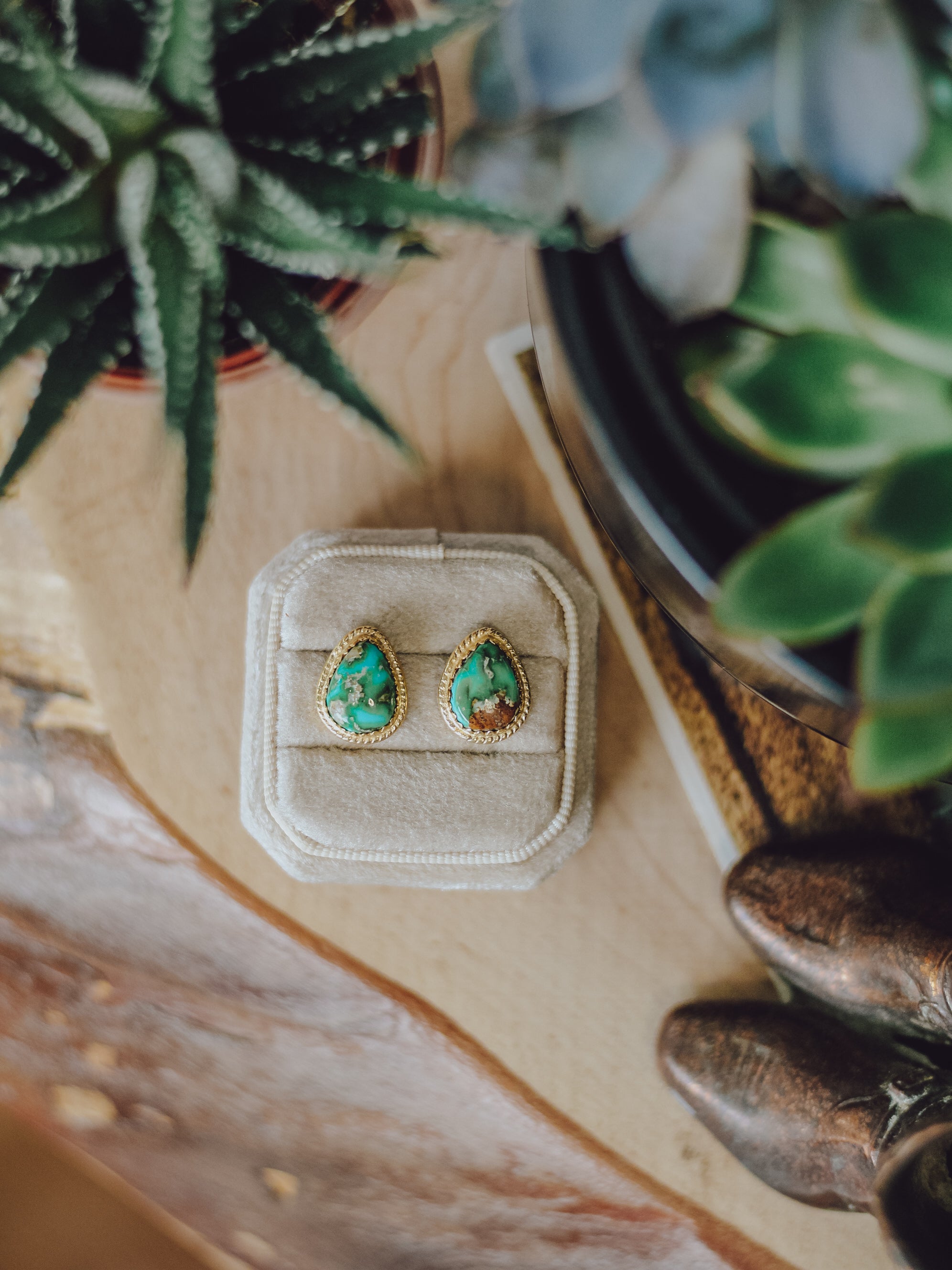 Monroe • Sonoran Gold Turquoise Studs