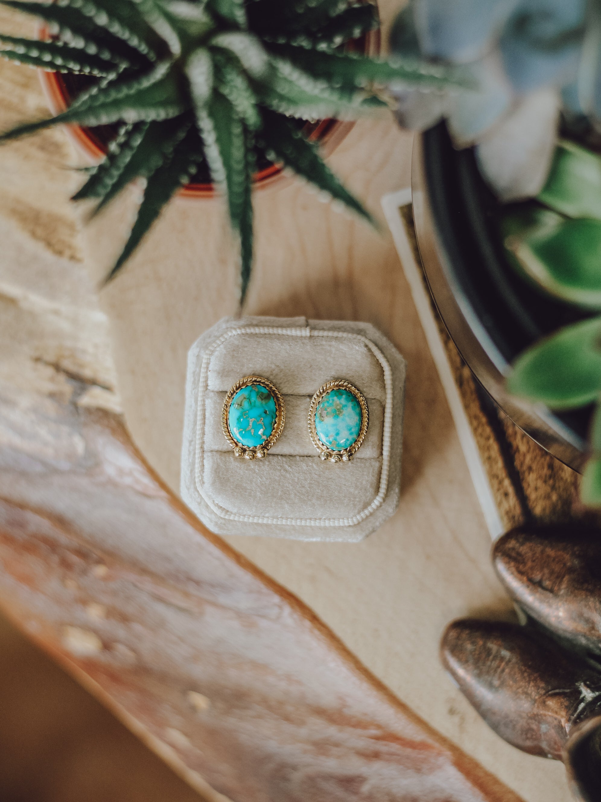 El Paso • Fox Turquoise Studs