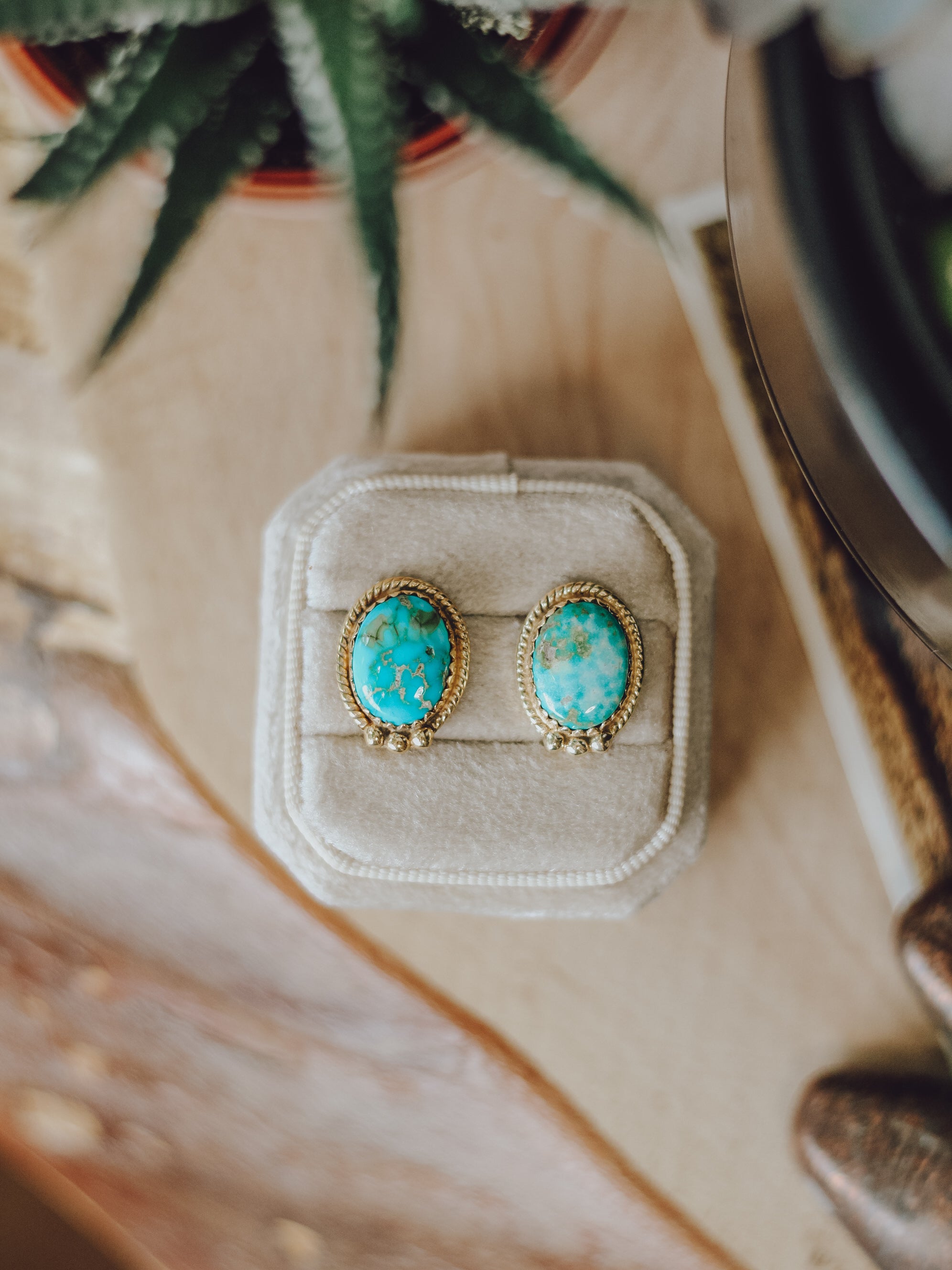 El Paso • Fox Turquoise Studs