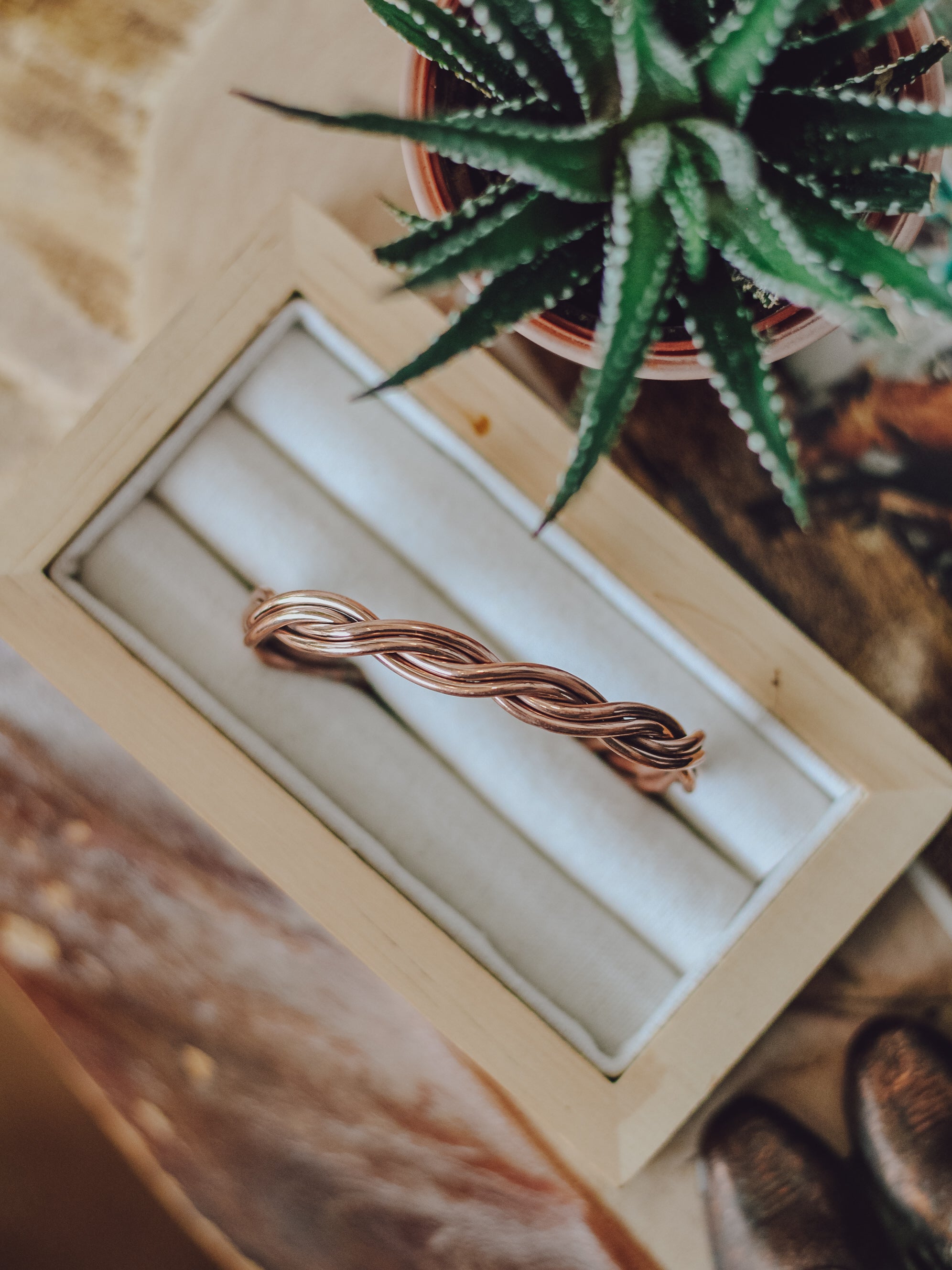 Boulder • Braided Copper Cuff