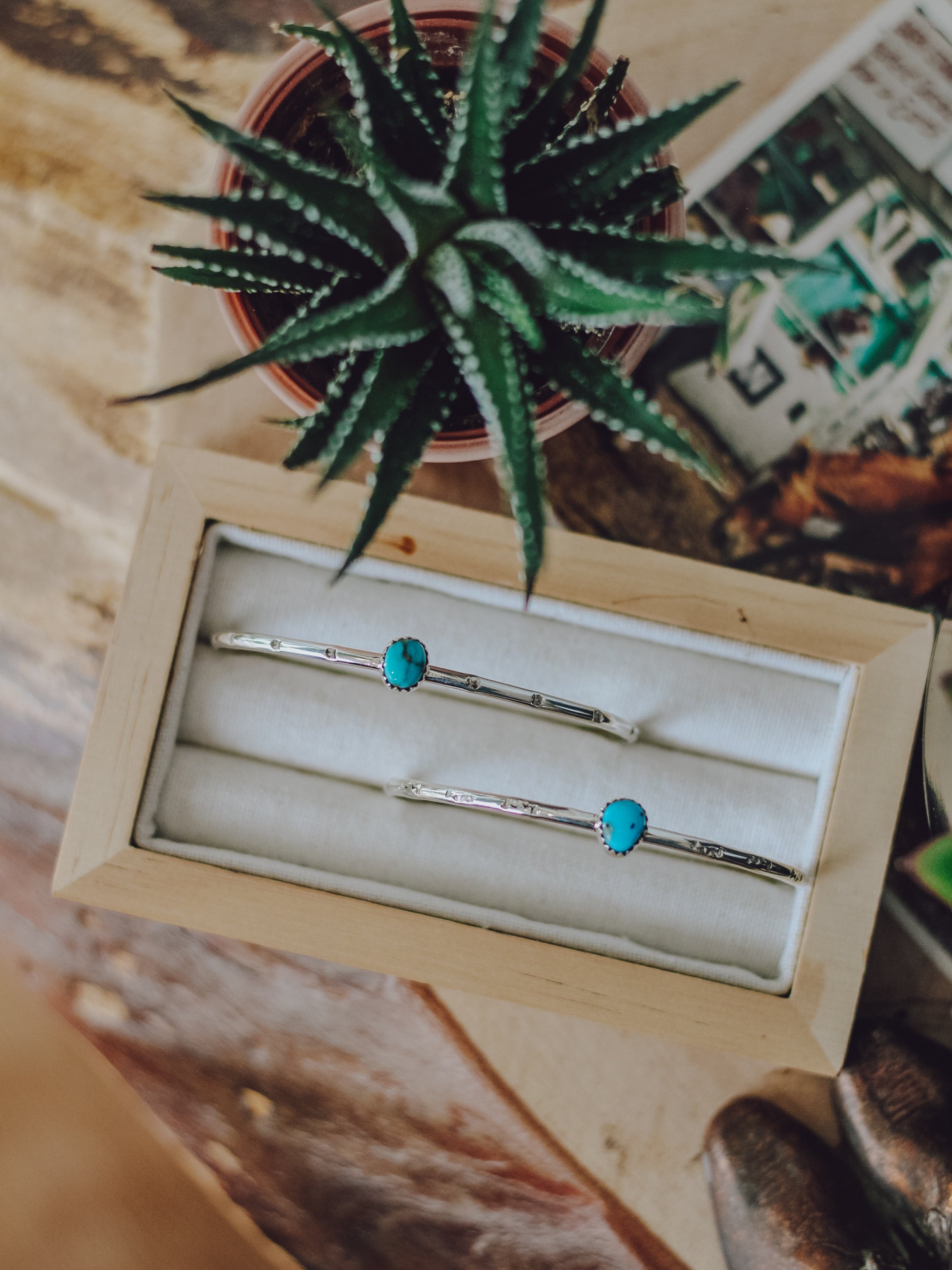 Conway • Dainty Turquoise Cuff