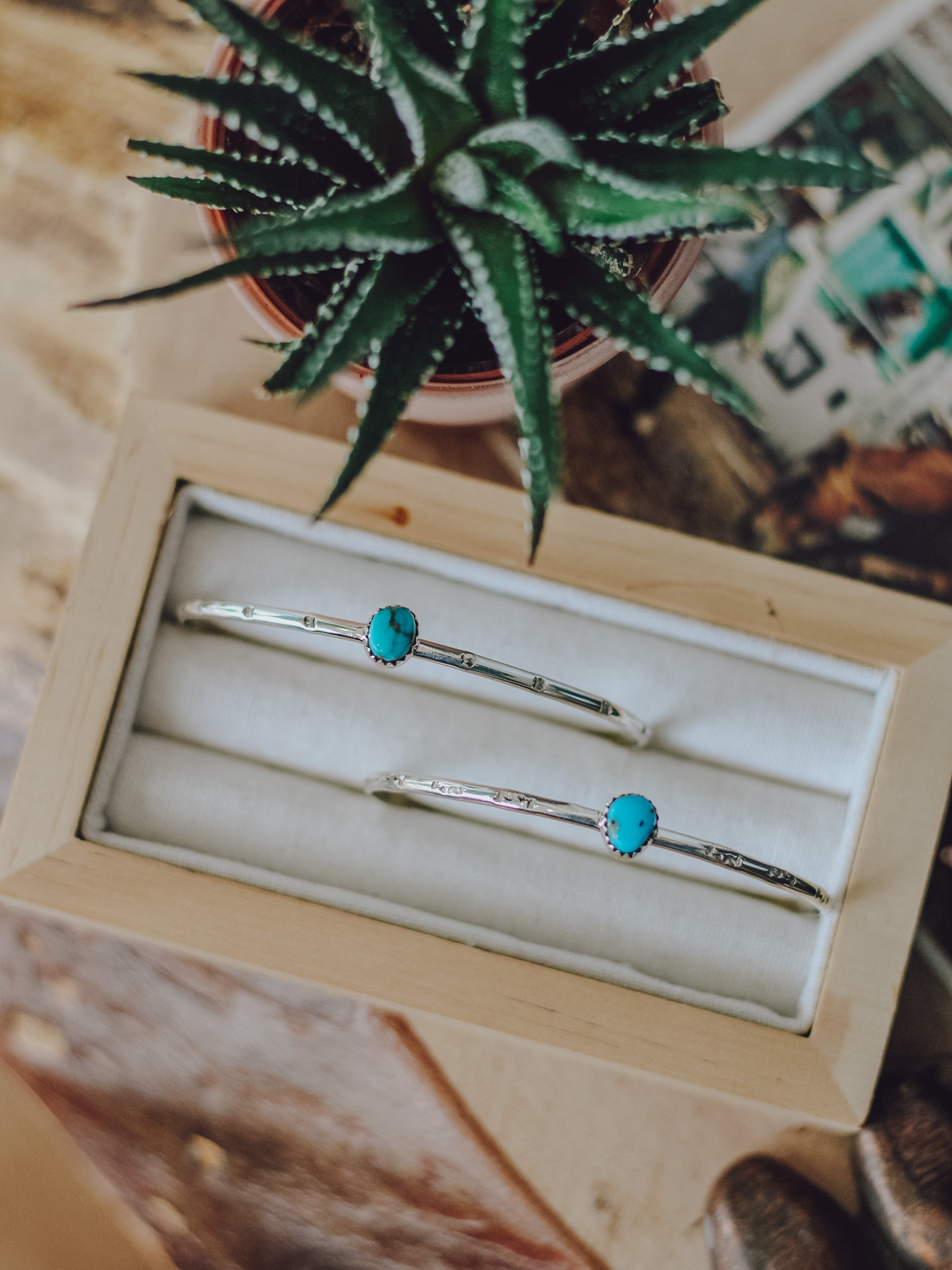 Conway • Dainty Turquoise Cuff