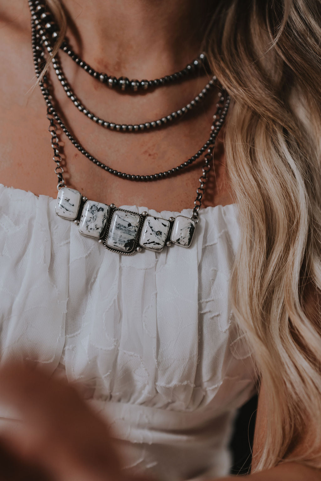 Boulder • White Buffalo Bar Necklace